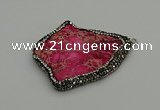 NGP7226 30*50mm - 40*60mm freeform sea sediment jasper pendants