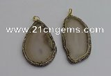 NGP7234 35*60mm - 30*70mm freeform agate pendants wholesale