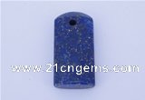 NGP724 14*29mm rectangle natural lapis lazuli gemstone pendant