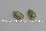 NGP7266 13*25mm faceted freeform amazonite pendants wholesale