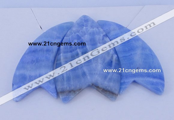 NGP73 Fashion blue lace agate gemstone pendants set jewelry wholesale