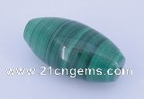 NGP735 18*36mm rice natural malachite gemstone pendant wholesale