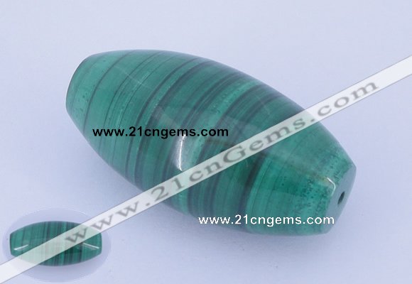 NGP735 18*36mm rice natural malachite gemstone pendant wholesale