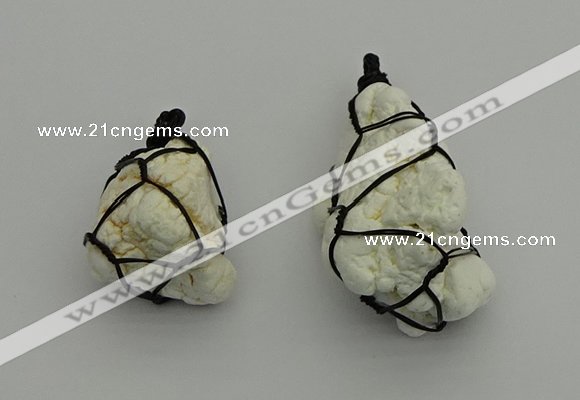 NGP7350 20*25mm - 25*40mm nuggets agate pendants wholesale