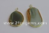 NGP7364 35*45mm - 40*55mm freeform imperial jasper pendants