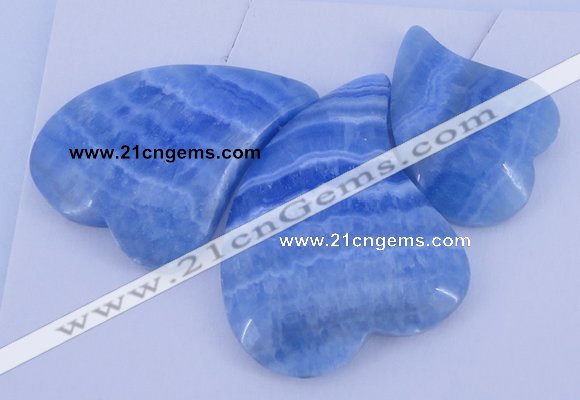 NGP74 Fashion blue lace agate gemstone pendants set jewelry wholesale