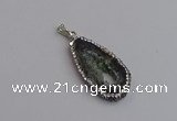 NGP7432 20*25mm - 20*35mm freeform druzy agate pendants