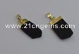 NGP7437 12*30mm - 15*35mm freeform black obsidian pendants