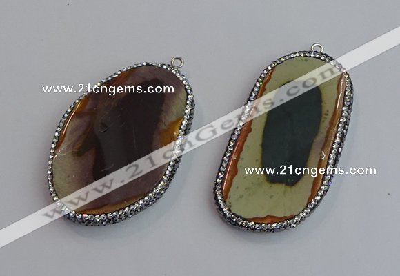 NGP7471 30*50mm - 35*55mm freeform imperial jasper beads