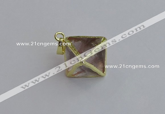 NGP7553 20*22mm white crystal pendants wholesale