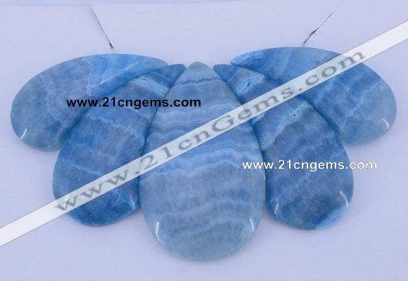 NGP78 Fashion blue lace agate gemstone pendants set jewelry wholesale