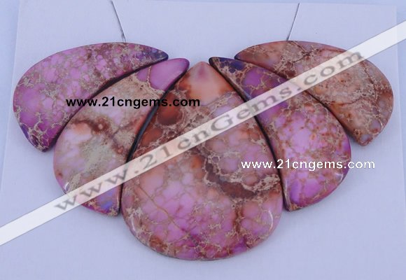 NGP84 Dyed imperial jasper gemstone pendants set jewelry wholesale