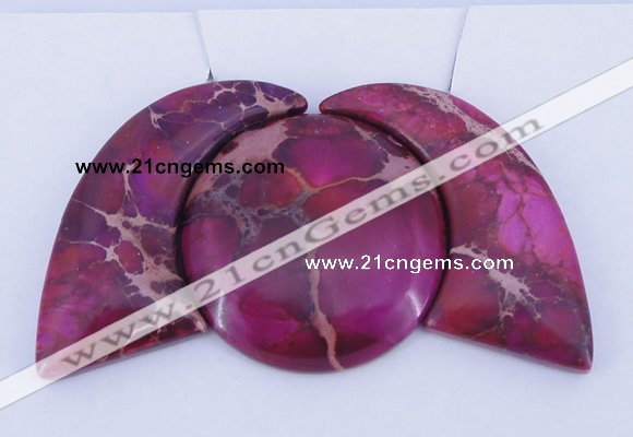 NGP85 Dyed imperial jasper gemstone pendants set jewelry wholesale