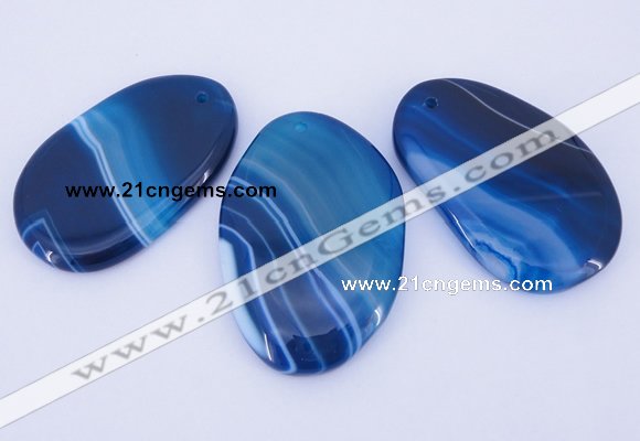 NGP861 5PCS 30-35mm*50-60mm freeform agate gemstone pendants