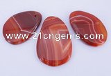 NGP863 5PCS 30-45mm*50-60mm freeform agate gemstone pendants