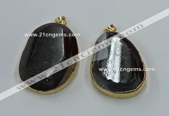 NGP8632 32*45mm - 46*48mm freeform druzy agate pendants wholesale