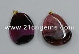 NGP8638 30*45mm - 35*50mm freeform druzy agate pendants wholesale