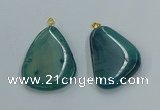 NGP8645 30*45mm - 35*50mm freeform agate pendants wholesale