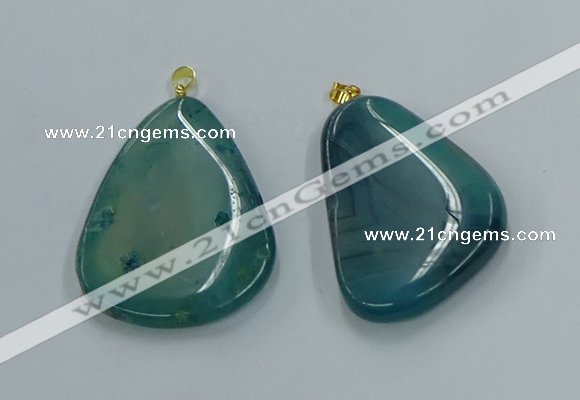 NGP8645 30*45mm - 35*50mm freeform agate pendants wholesale
