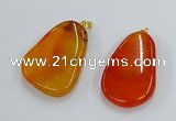 NGP8648 30*45mm - 35*50mm freeform agate pendants wholesale