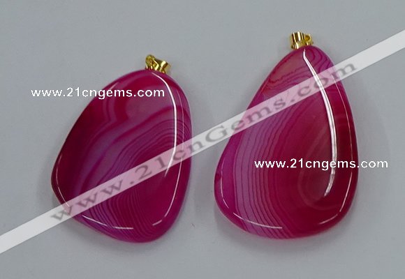 NGP8650 30*45mm - 35*50mm freeform agate pendants wholesale