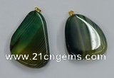 NGP8652 30*45mm - 35*50mm freeform agate pendants wholesale