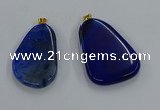 NGP8653 30*45mm - 35*50mm freeform agate pendants wholesale