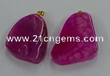 NGP8661 20*40mm - 40*50mm freeform agate pendants wholesale