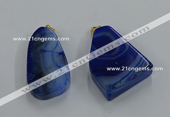 NGP8662 20*40mm - 40*50mm freeform agate pendants wholesale