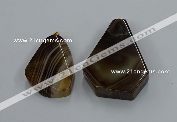 NGP8664 20*40mm - 40*50mm freeform agate pendants wholesale