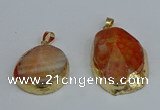 NGP8688 28*35mm - 30*40mm freeform agate pendants wholesale