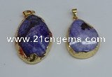 NGP8689 28*35mm - 30*40mm freeform agate pendants wholesale