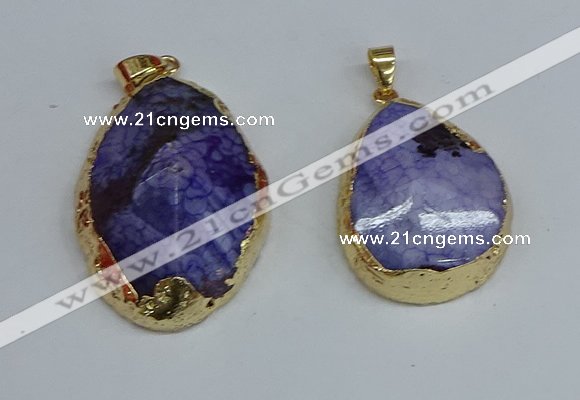 NGP8689 28*35mm - 30*40mm freeform agate pendants wholesale
