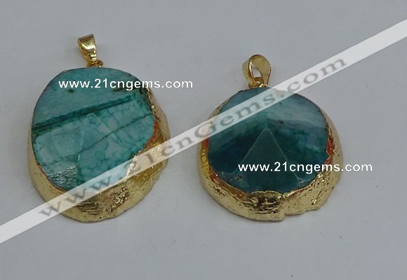 NGP8692 28*35mm - 30*40mm freeform agate pendants wholesale