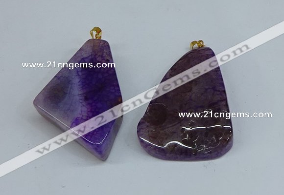 NGP8707 25*40mm – 35*50mm freeform agate pendants wholesale