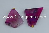 NGP8717 28*38mm - 40*45mm freeform agate pendants wholesale