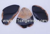 NGP872 5PCS 35-45mm*60-75mm freeform agate gemstone pendants