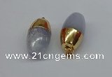 NGP8745 17*30mm rice agate gemstone pendants wholesale