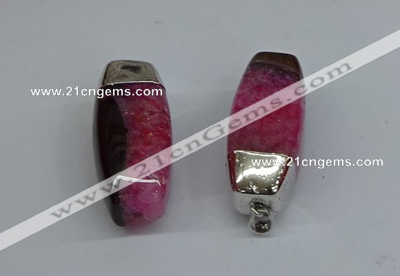 NGP8794 20*45mm rice agate gemstone pendants wholesale