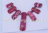 NGP88 Dyed imperial jasper gemstone pendants set jewelry wholesale