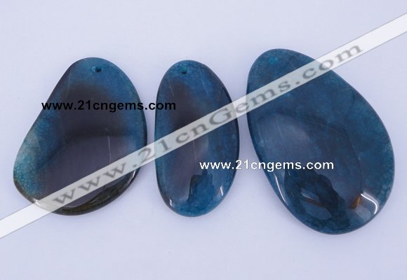 NGP880 5PCS 30-50mm*55-70mm freeform agate gemstone pendants