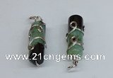 NGP8806 13*40mm tube agate gemstone pendants wholesale