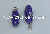 NGP8826 18*45mm rice agate gemstone pendants wholesale