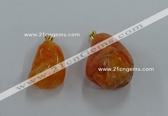 NGP8835 20*25mm - 30*40mm nuggets agate pendants wholesale