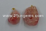 NGP8837 20*25mm - 30*40mm nuggets agate pendants wholesale