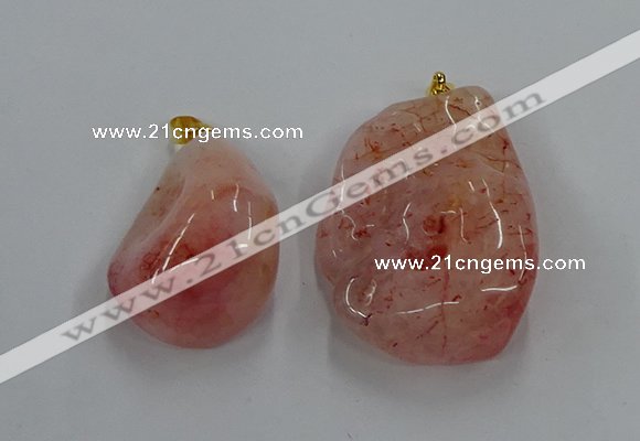 NGP8837 20*25mm - 30*40mm nuggets agate pendants wholesale