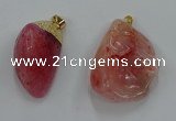 NGP8847 20*25mm - 30*40mm nuggets agate gemstone pendants