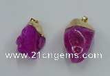 NGP8848 20*25mm - 30*40mm nuggets agate gemstone pendants