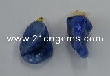 NGP8849 20*25mm - 30*40mm nuggets agate gemstone pendants