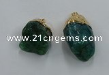 NGP8851 20*25mm - 30*40mm nuggets agate gemstone pendants